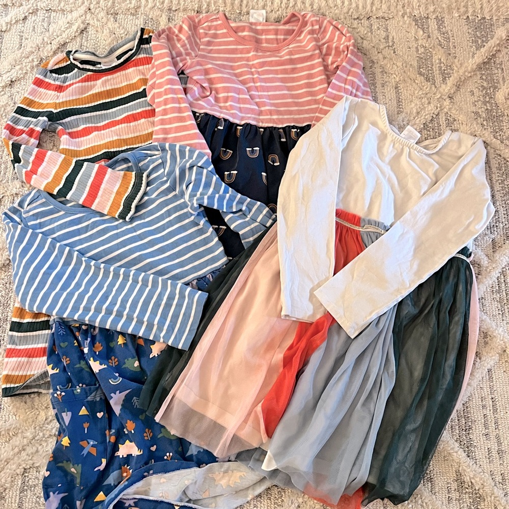 Hanna Andersson long sleeve dress lot | size 6-7